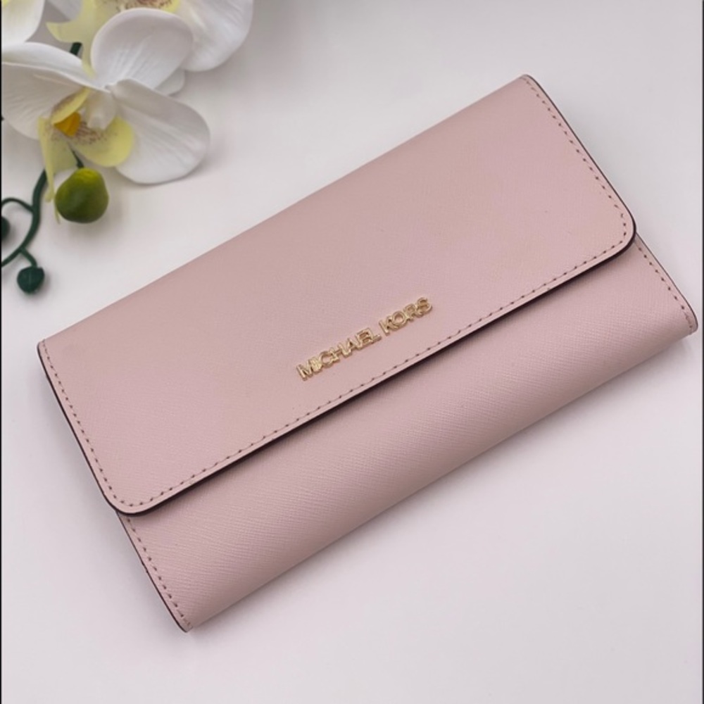 Michael Kors Trifold Wallet Powder Blush - Picture 5 of 8